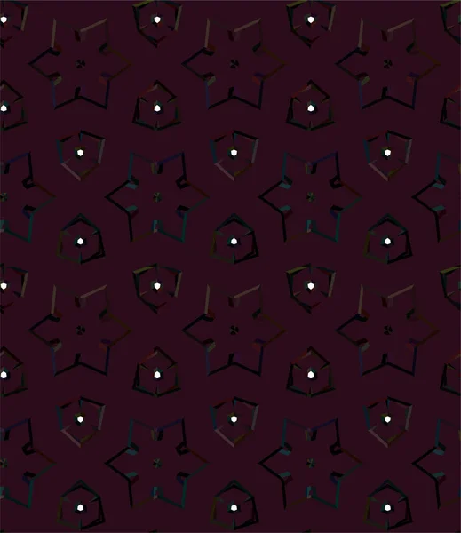 Motif Ornemental Géométrique Abstrait Sans Couture Fond Design Illustration Vectorielle — Image vectorielle