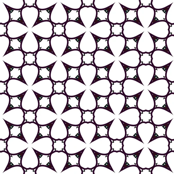 Abstrakte Geometrische Ornamentale Nahtlose Muster Design Hintergrund Vektorillustration — Stockvektor