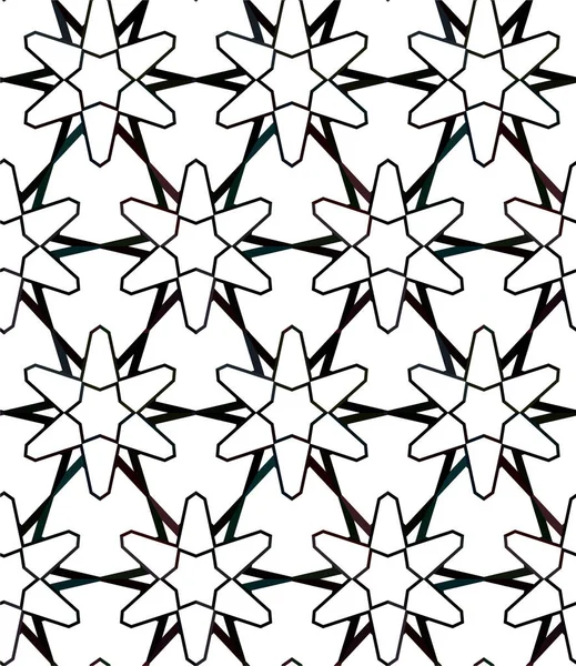 Motif Ornemental Géométrique Abstrait Sans Couture Fond Design Illustration Vectorielle — Image vectorielle