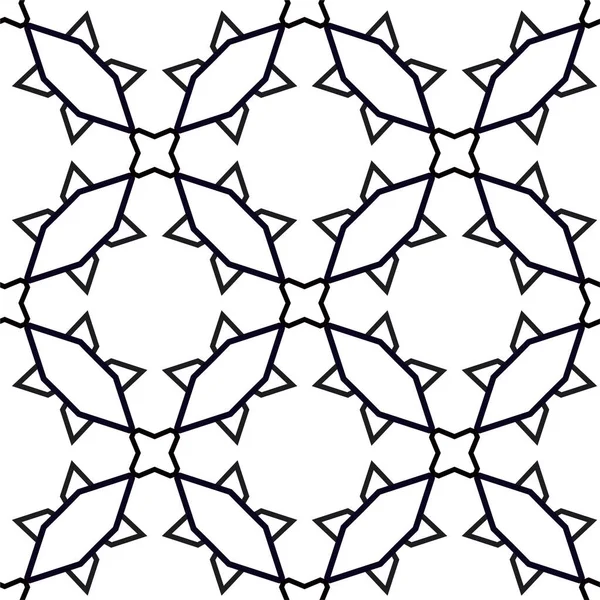 Abstrakte Geometrische Ornamentale Nahtlose Muster Design Hintergrund Vektorillustration — Stockvektor