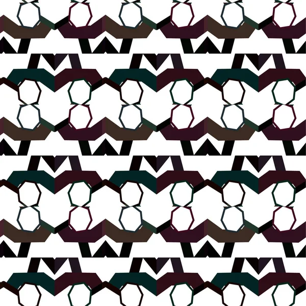 Abstrakte Geometrische Ornamentale Nahtlose Muster Design Hintergrund Vektorillustration — Stockvektor