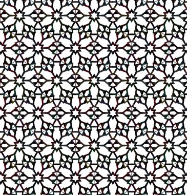 soyut geometrik dikişsiz desen, vektör illüstrasyonu