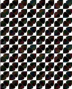 Soyut geometrik süslemesiz desen. tasarım arkaplanı, vektör illüstrasyonu 