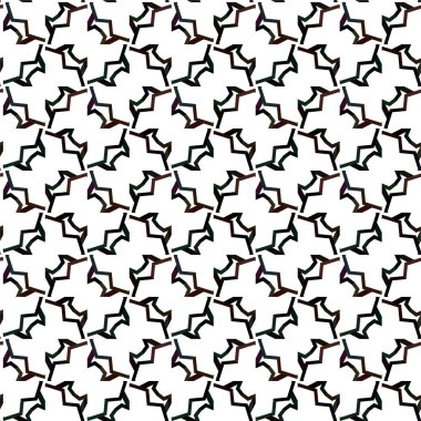 Geometrik soyut dikişsiz desen, vektör illüstrasyonu