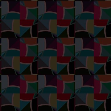 Soyut geometrik süslemesiz desen. tasarım arkaplanı, vektör illüstrasyonu