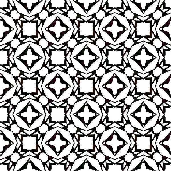 Abstracto Geométrico Ornamental Patrón Sin Costura Fondo Diseño Ilustración Vectorial — Archivo Imágenes Vectoriales