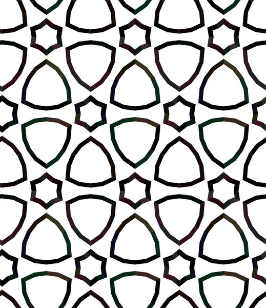 Abstracto Geométrico Ornamental Patrón Sin Costura Fondo Diseño Ilustración Vectorial — Archivo Imágenes Vectoriales