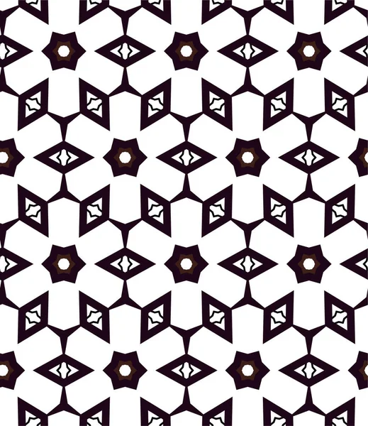 Abstrakte Geometrische Ornamentale Nahtlose Muster Design Hintergrund Vektorillustration — Stockvektor