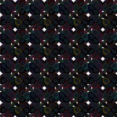 Geometrik soyut dikişsiz desen, vektör illüstrasyonu