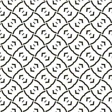 Soyut geometrik süslemesiz desen. tasarım arkaplanı, vektör illüstrasyonu