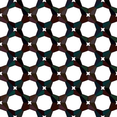 Soyut geometrik süslemesiz desen. tasarım arkaplanı, vektör illüstrasyonu