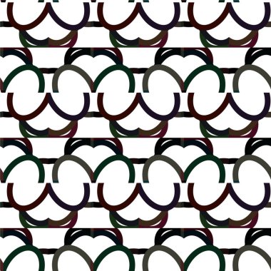 Soyut geometrik süslemesiz desen. tasarım arkaplanı, vektör illüstrasyonu