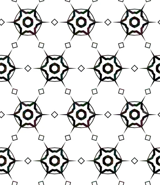 Abstracto Geométrico Ornamental Patrón Sin Costura Fondo Diseño Ilustración Vectorial — Vector de stock