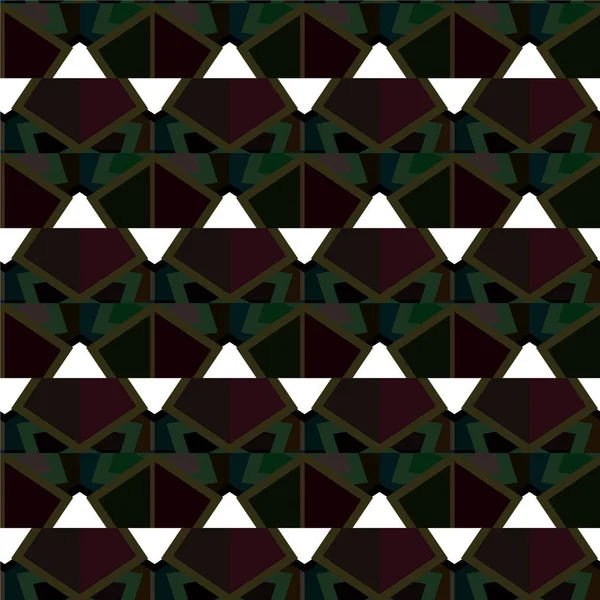 Abstracto Geométrico Ornamental Patrón Sin Costura Fondo Diseño Ilustración Vectorial — Archivo Imágenes Vectoriales