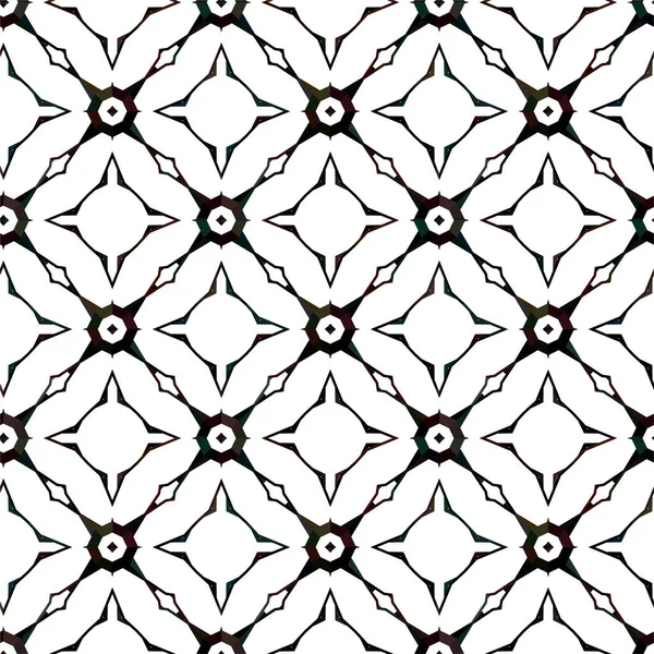 Abstracto Geométrico Ornamental Patrón Sin Costura Fondo Diseño Ilustración Vectorial — Archivo Imágenes Vectoriales