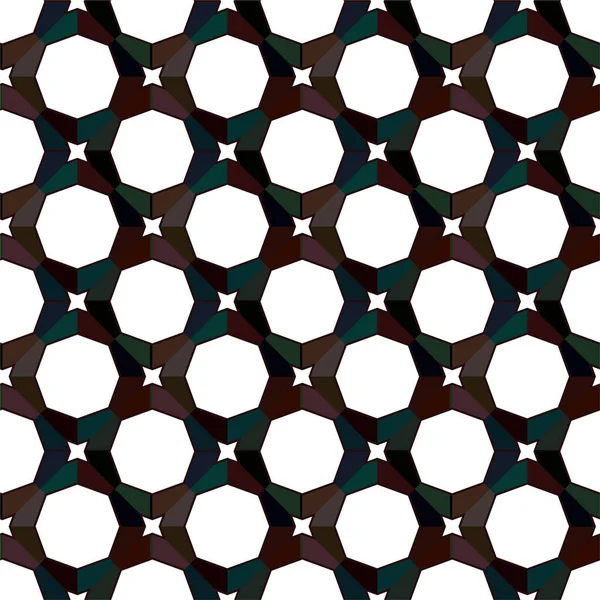 Abstrakte Geometrische Ornamentale Nahtlose Muster Design Hintergrund Vektorillustration — Stockvektor