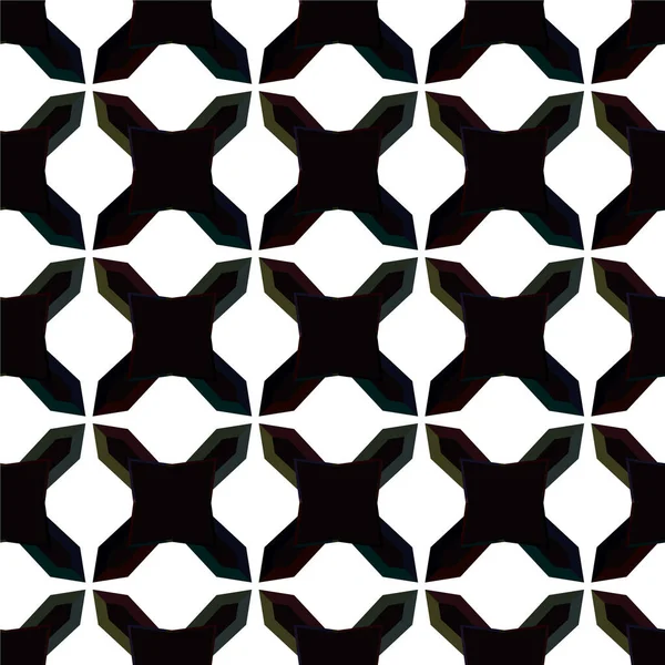 Motif Ornemental Géométrique Abstrait Sans Couture Fond Design Illustration Vectorielle — Image vectorielle