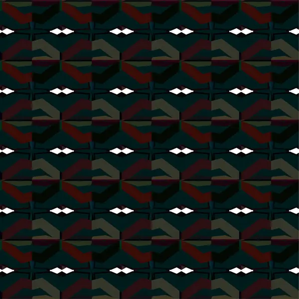 Motif Ornemental Géométrique Abstrait Sans Couture Fond Design Illustration Vectorielle — Image vectorielle