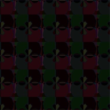 Soyut geometrik süslemesiz desen. tasarım arkaplanı, vektör illüstrasyonu