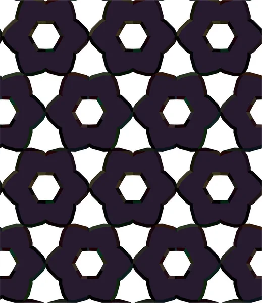 Abstracto Geométrico Ornamental Patrón Sin Costura Fondo Diseño Ilustración Vectorial — Archivo Imágenes Vectoriales