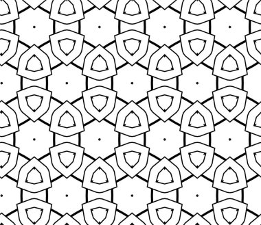 Soyut geometrik süslemesiz desen. tasarım arkaplanı, vektör illüstrasyonu