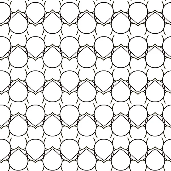 Resumo Padrão Ornamental Sem Costura Geométrica Fundo Projeto Ilustração Vetorial — Vetor de Stock