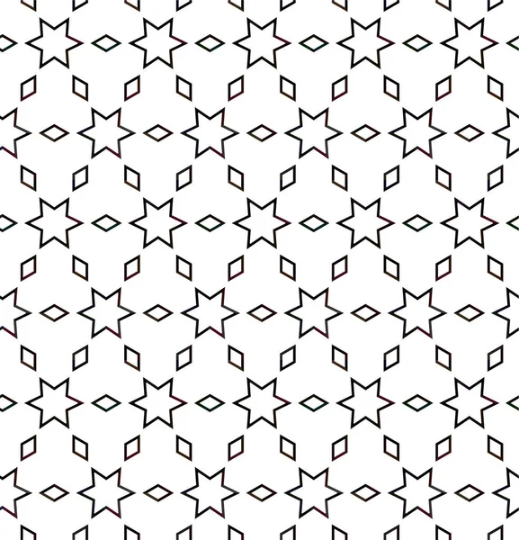 Resumo Padrão Ornamental Sem Costura Geométrica Fundo Projeto Ilustração Vetorial — Vetor de Stock