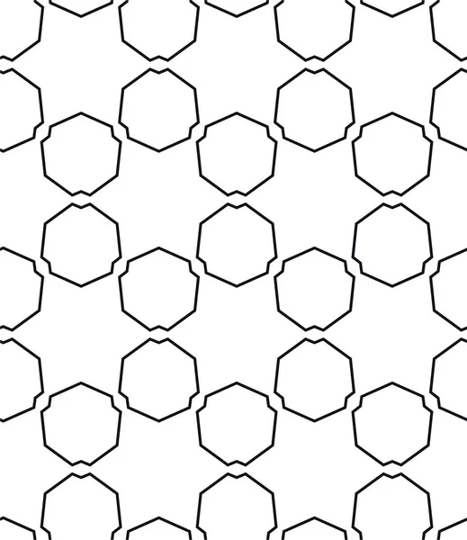 Resumo Padrão Ornamental Sem Costura Geométrica Fundo Projeto Ilustração Vetorial — Vetor de Stock