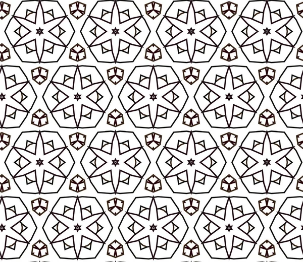 Abstrakte Geometrische Ornamentale Nahtlose Muster Design Hintergrund Vektorillustration — Stockvektor