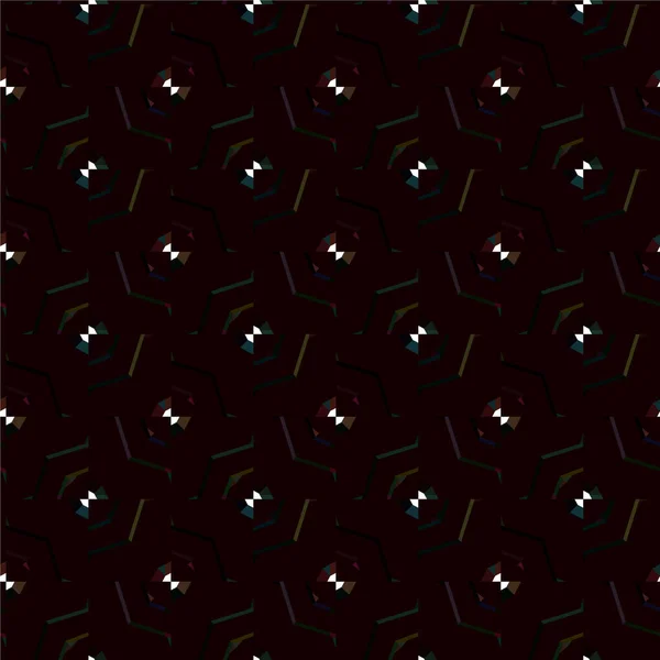 Motif Ornemental Géométrique Abstrait Sans Couture Fond Design Illustration Vectorielle — Image vectorielle