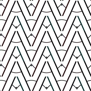 Soyut geometrik süslemesiz desen. tasarım arkaplanı, vektör illüstrasyonu