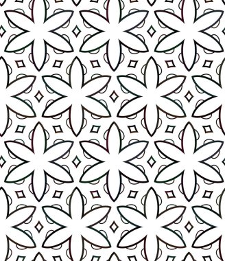 Soyut geometrik süslemesiz desen. tasarım arkaplanı, vektör illüstrasyonu 