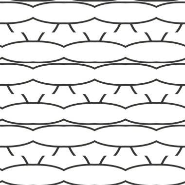 Soyut geometrik süslemesiz desen. tasarım arkaplanı, vektör illüstrasyonu