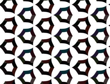 Soyut geometrik süslemesiz desen. tasarım arkaplanı, vektör illüstrasyonu