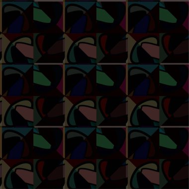 Soyut geometrik süslemesiz desen. tasarım arkaplanı, vektör illüstrasyonu