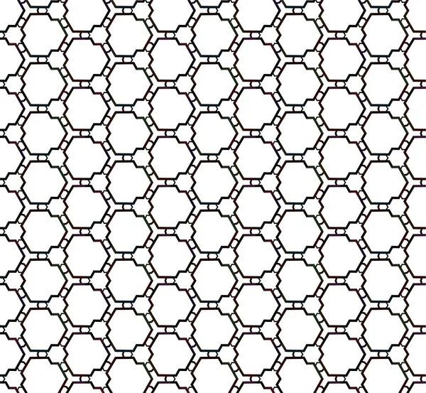 Resumo Padrão Ornamental Sem Costura Geométrica Fundo Projeto Ilustração Vetorial — Vetor de Stock