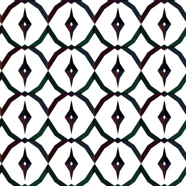 Abstrakte Geometrische Ornamentale Nahtlose Muster Design Hintergrund Vektorillustration — Stockvektor