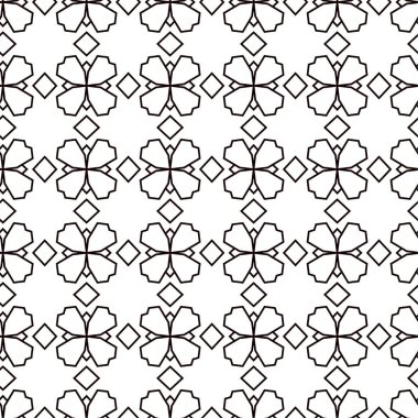 Soyut geometrik süslemesiz desen. tasarım arkaplanı, vektör illüstrasyonu