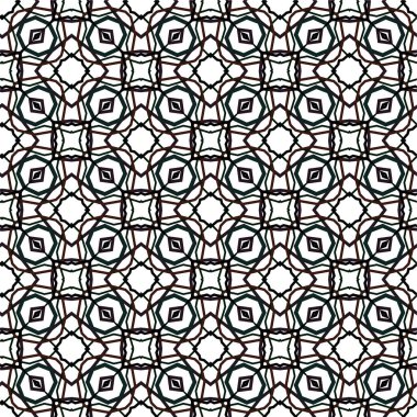 soyut geometrik dikişsiz desen, vektör illüstrasyonu