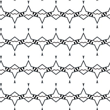 Geometrik soyut dikişsiz desen, vektör illüstrasyonu
