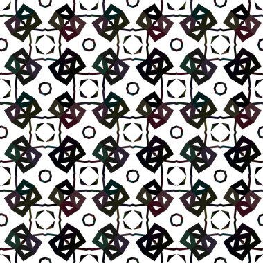 Soyut geometrik süslemesiz desen. tasarım arkaplanı, vektör illüstrasyonu
