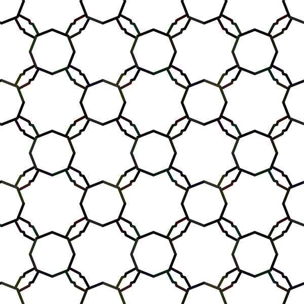 Resumo Padrão Ornamental Sem Costura Geométrica Fundo Projeto Ilustração Vetorial — Vetor de Stock