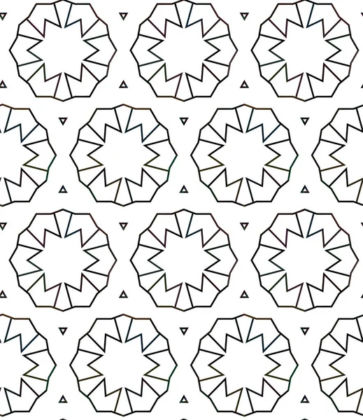 Motif Ornemental Géométrique Abstrait Sans Couture Fond Design Illustration Vectorielle — Image vectorielle