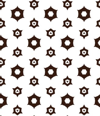 Geometrik süslemeli vektör deseni. Kusursuz tasarım dokusu 