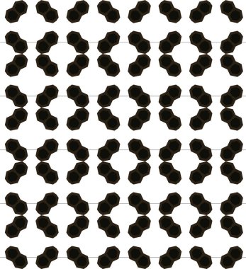 Geometrik süslemeli vektör deseni. Kusursuz tasarım dokusu 