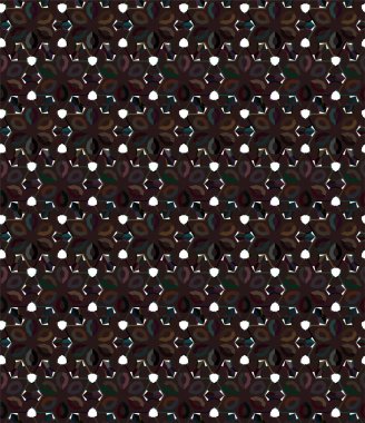 Geometrik süslemeli vektör deseni. Kusursuz tasarım dokusu 