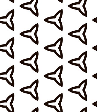 Geometrik süslemeli vektör deseni. Kusursuz tasarım dokusu 