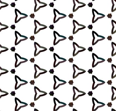 Geometrik süslemeli vektör deseni. Kusursuz tasarım dokusu 