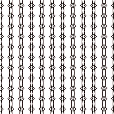 Geometrik süslemeli vektör deseni. Kusursuz tasarım dokusu 