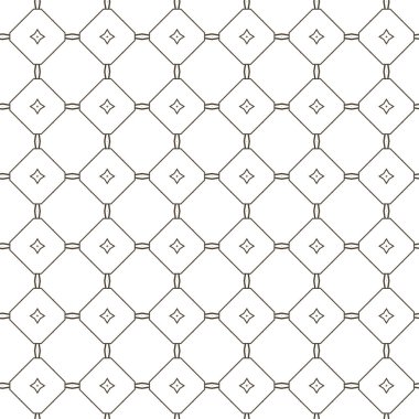 Geometrik süslemeli vektör deseni. Kusursuz tasarım dokusu 